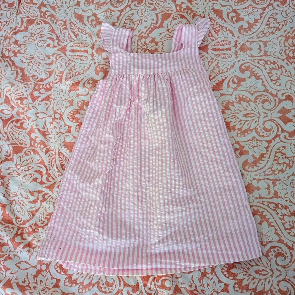 24Mth searsucker pink dress